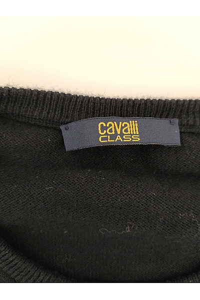 Royal class Černý bavlněný pánský pulovr basic Vel. L | royal class | obrázek 5