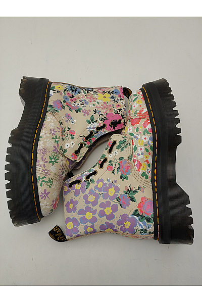 Dr.Martens Barevné kožené kotníkové boty na platformě se zipem Velikost 39 | Dr.Martens | obrázek 8