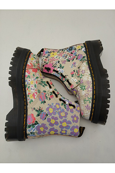 Dr.Martens Barevné kožené kotníkové boty na platformě se zipem Velikost 39 | Dr.Martens | obrázek 9
