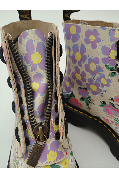 Dr.Martens Barevné kožené kotníkové boty na platformě se zipem Velikost 39 | Dr.Martens | obrázek 12