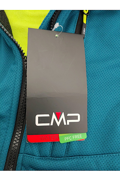 CMP Modrá pánská softshellová sportovní bunda s kapucí na turistiku Vel. EU 54 | CMP | obrázek 6