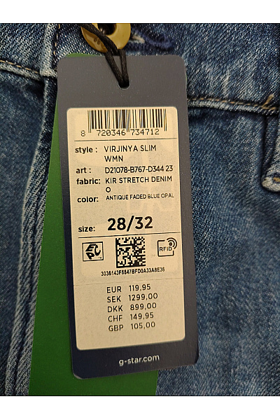 G-Star Dámské bavlněné džíny rovné vyšisované Vel. 28/32 | G-Star | obrázek 7