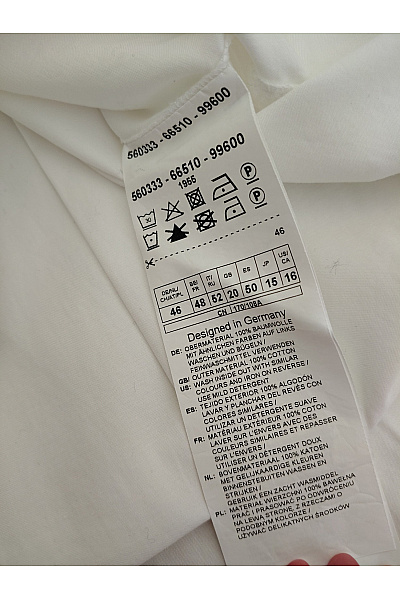 GERRY WEBER Bílá bavlněná oversized košile s dlouhým rukávem Velikost DE 46 | GERRY WEBER | obrázek 7