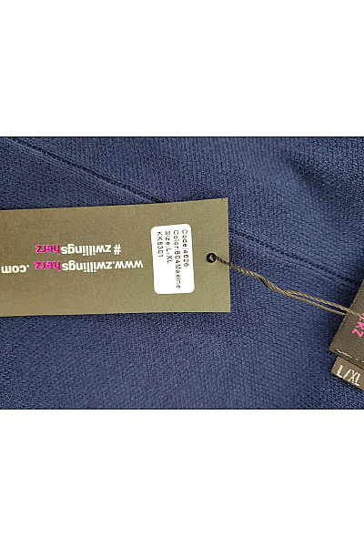 Zwillingsherz Modrý pletený kardigan s kapucí dlouhý Velikost L-XL | Zwillingsherz | obrázek 7