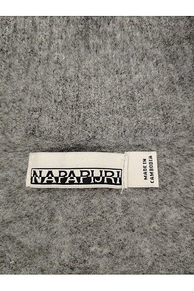 NAPAPIJRI Šedý vlněný pulovr se stojáčkem na zip Vel. XL | NAPAPIJRI | obrázek 6