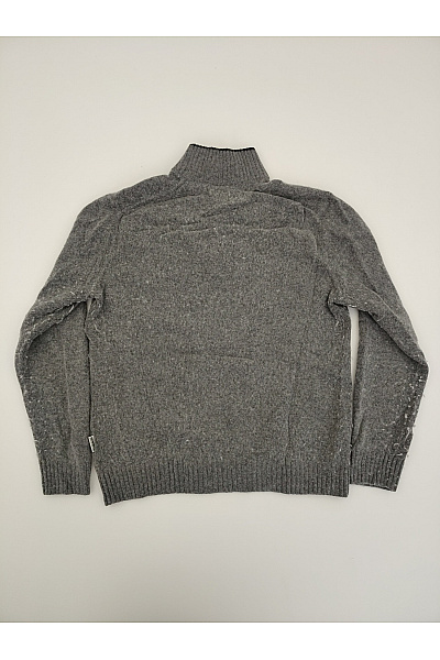 NAPAPIJRI Šedý vlněný pulovr se stojáčkem na zip Vel. XL | NAPAPIJRI | obrázek 8