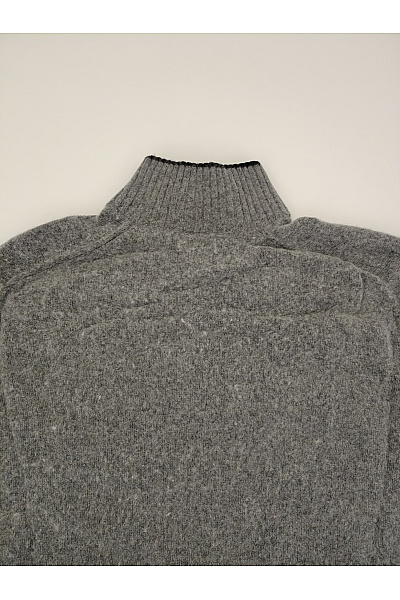 NAPAPIJRI Šedý vlněný pulovr se stojáčkem na zip Vel. XL | NAPAPIJRI | obrázek 9