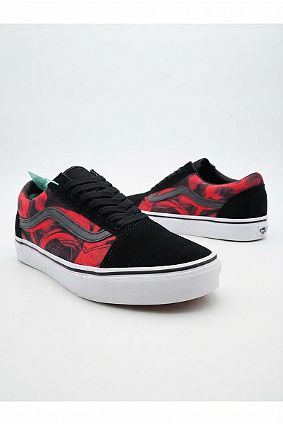 Vans Pánské Tenisky ComfyCush Old Skool (After Dark Black/Red) Barevné Velikost EU 42