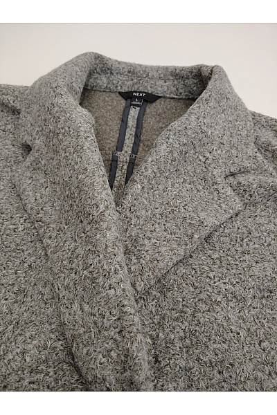 Next Šedý krátký zavinovací kabát s páskem oversized Vel. L | Next | obrázek 6