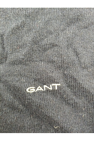 GANT Pánský vlněný svetr na zip se stojáčkem modrý Velikost XL | GANT | obrázek 5