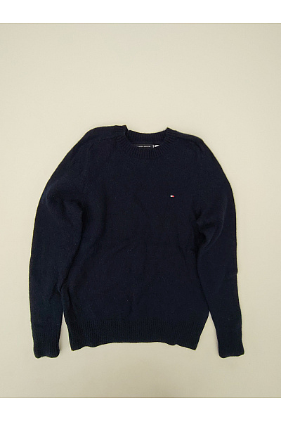 TOMMY HILFIGER Dámský vlněný pulovr modrý basic Velikost S | TOMMY HILFIGER | obrázek 2