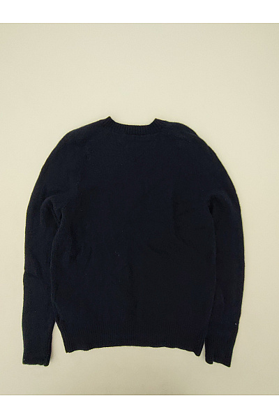TOMMY HILFIGER Dámský vlněný pulovr modrý basic Velikost S | TOMMY HILFIGER | obrázek 7