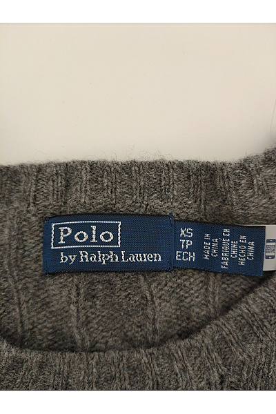 Ralph Lauren Šedý vlněný pulovr s copánkovým vzorem Vel. US XS | Ralph Lauren | obrázek 7