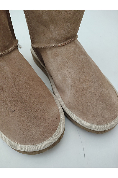 Dámské hnědé válenky s kožíškem zateplené zimní Vel. EU 38 | Unimoda | obrázek 6