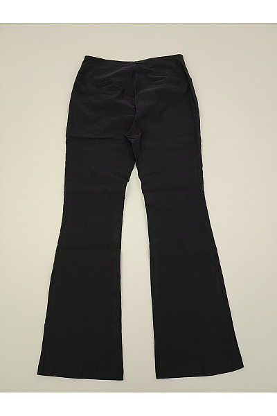 VILA Černé dámské zvonové kalhoty s vysokým pasem elegantní Velikost EU 46 | VILA | obrázek 7
