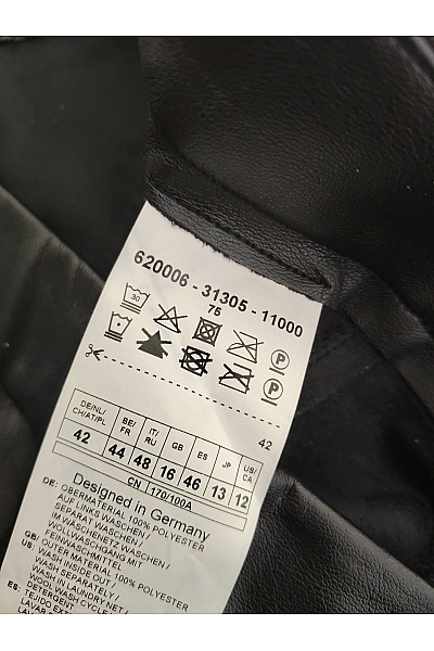 GERRY WEBER Černé koženkové kalhoty rovné elegantní Velikost DE 42 | GERRY WEBER | obrázek 5