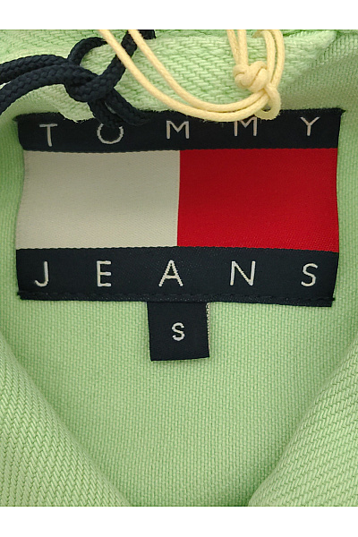 TOMMY HILFIGER Zelená bavlněná džínová bunda oversize jarní Velikost L | TOMMY HILFIGER | obrázek 8