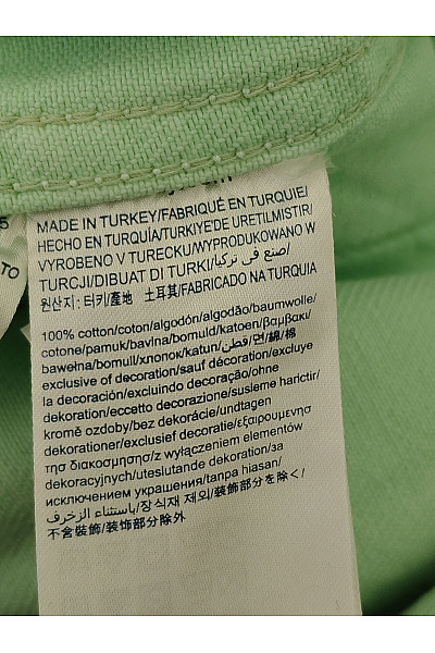 TOMMY HILFIGER Zelená bavlněná džínová bunda oversize jarní Velikost L | TOMMY HILFIGER | obrázek 9