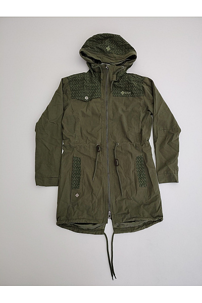 Kilpi Dámská bavlněná parka khaki s kapucí Vel. EU 36 | kilpi | obrázek 2