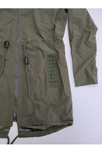Kilpi Dámská bavlněná parka khaki s kapucí Vel. EU 36 | kilpi | obrázek 4