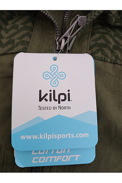 Kilpi Dámská bavlněná parka khaki s kapucí Vel. EU 36 | kilpi | obrázek 7
