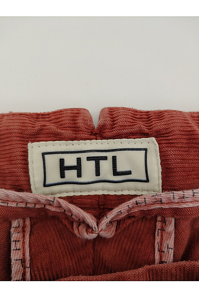 HTL Červené bavlněné manšestrové kalhoty rovné Vel. EU 50 | HTL | obrázek 6