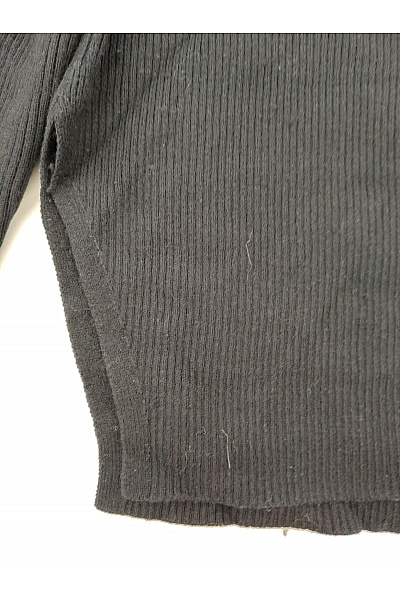 Calvin Klein Černý dámský pletený pulovr s límečkem a žebrovanou texturou Velikost L | Calvin Klein | obrázek 3