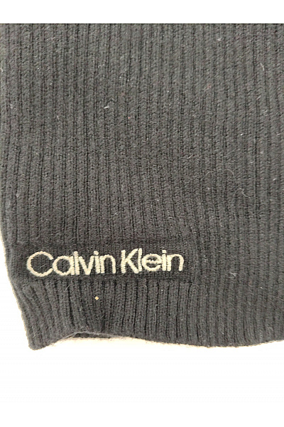 Calvin Klein Černý dámský pletený pulovr s límečkem a žebrovanou texturou Velikost L | Calvin Klein | obrázek 7