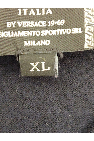 1982 Černý vlněný pulovr s výstřihem do V Velikost XL | 1982 | obrázek 7