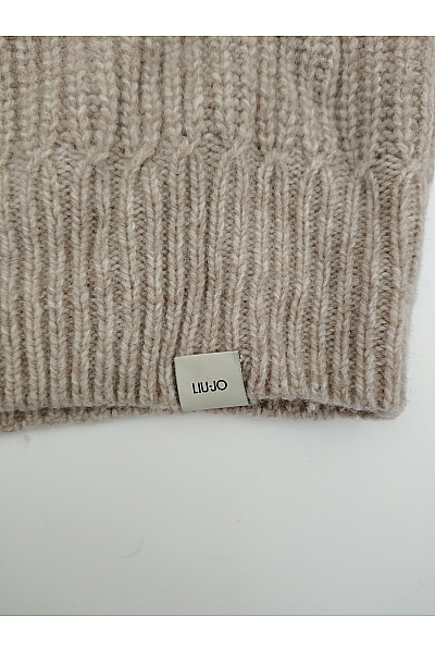 LIU JO Béžový vlněný rolák s knoflíky Velikost M | LIU JO | obrázek 5