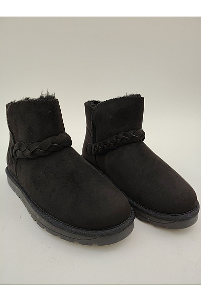 Island Boot Černé kotníkové válenky s kožíškem Vel. 40 | Island Boot | obrázek 2