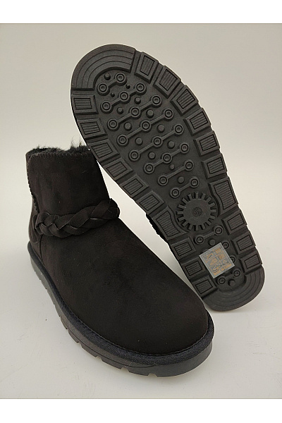 Island Boot Černé kotníkové válenky s kožíškem Vel. 40 | Island Boot | obrázek 3
