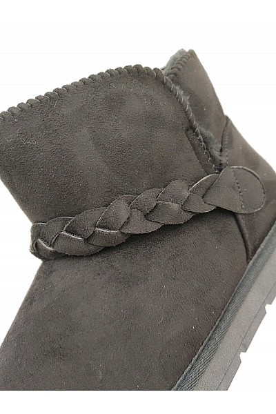 Island Boot Černé kotníkové válenky s kožíškem Vel. 40 | Island Boot | obrázek 7