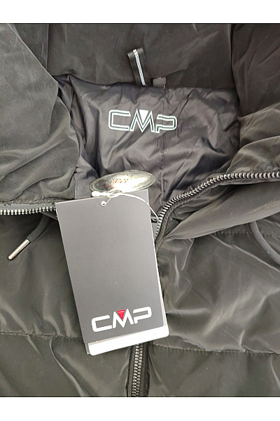 CMP Černá prošívaná zimní bunda s kapucí Velikost IT 42 | CMP | obrázek 7