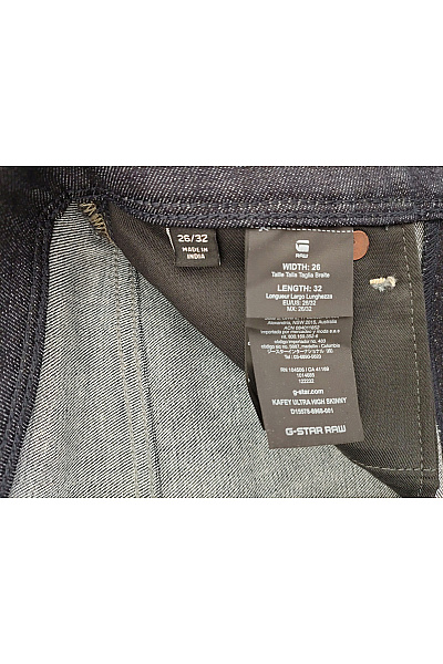 G-Star Černé bavlněné skinny džíny s vysokým pasem Velikost EU 26/32 | G-Star | obrázek 6