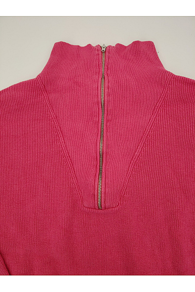 French Connection Růžový bavlněný pulovr se stojáčkem na zip Velikost XS | French Connection | obrázek 5