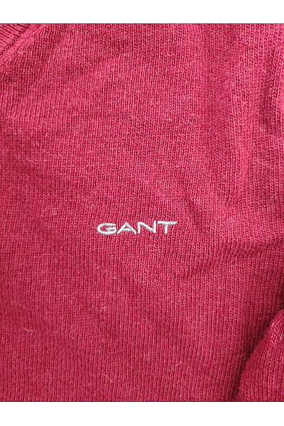 GANT Pánský vlněný pulovr s výstřihem do V červený Velikost L | GANT | obrázek 5
