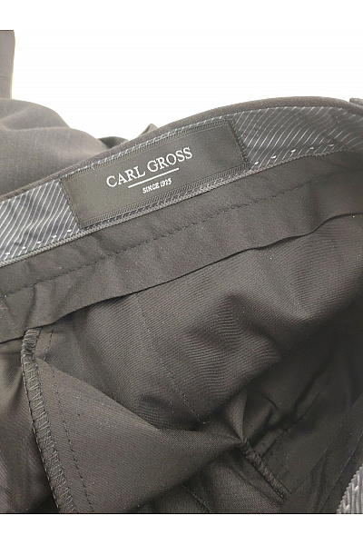 Carl Gross Černé vlněné oblekové kalhoty s puky Vel. EU 24 | Carl Gross | obrázek 4