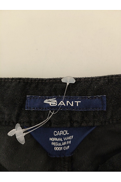 GANT Černé manšestrové bavlněné kalhoty rovné Vel. W31/L34 | GANT | obrázek 4