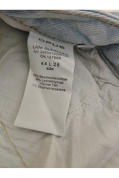 OPUS Dámské bavlněné džíny se širokými nohavicemi Velikost EU 44 L 26 | OPUS | obrázek 6