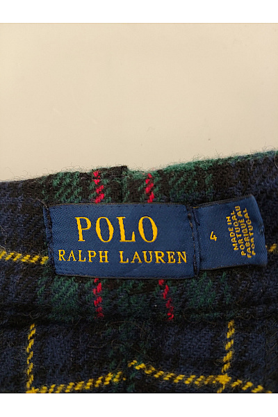 Ralph Lauren Zelené vlněné kostkované kalhoty s vysokým pasem Vel. S | Ralph Lauren | obrázek 5