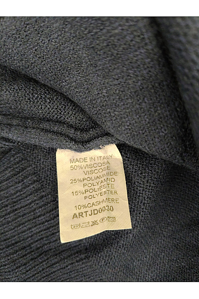 Dámský modrý pletený rolák oversized Vel. XL | Unimoda | obrázek 6