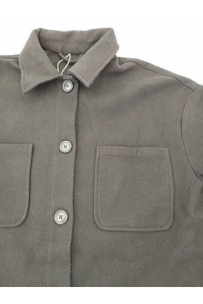 VILA Černá košilová přechodová bunda oversize Velikost S | VILA | obrázek 5