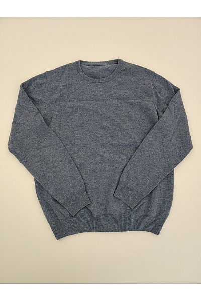 LAWRENCE GREY Pánský šedý Kašmírový Pulovr Basic Velikost L