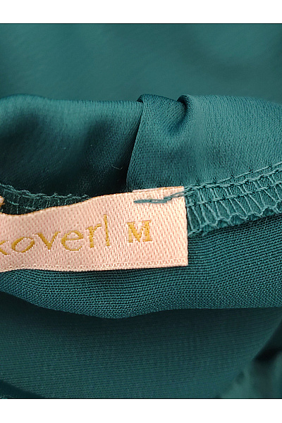 Makover Zelené společenské maxi šaty na ramínka s rozparkem Vel. M | makover | obrázek 8