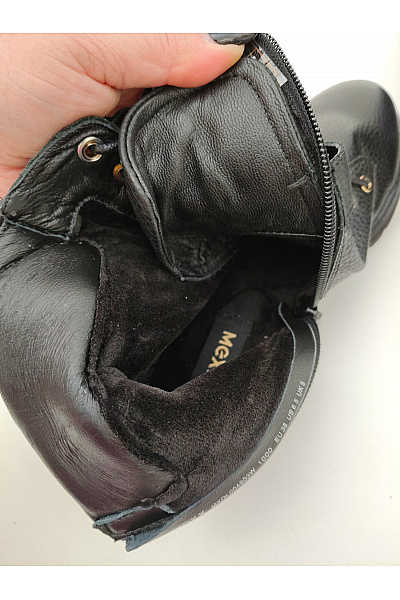 Mexx Černé kotníkové boty se šněrováním a přezkou podzimní zimní Vel. 38 | Mexx | obrázek 8