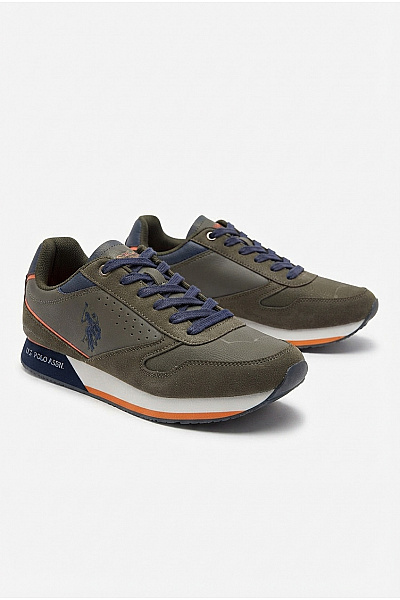 U.S.POLO ASSN. Pánské Tenisky U.S. Polo Nobil003A Khaki Vel. EU 42