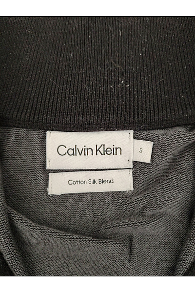 Calvin Klein Černý bavlněný pulovr se stojáčkem na zip Velikost S | Calvin Klein | obrázek 6