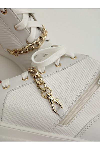 LIU JO tenisky Sneakers with jewel chain Bílé Velikost EU 39 | LIU JO | obrázek 8