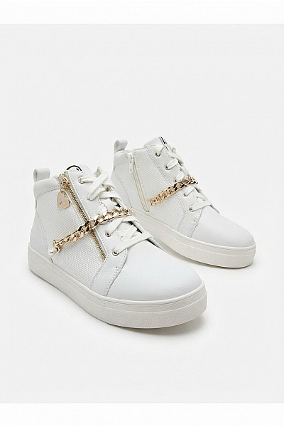 LIU JO Tenisky Sneakers With Jewel Chain Bílé Velikost EU 39